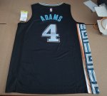 NBA 4 Adams Grizzlies 22-23 city Maillot noir imprimé